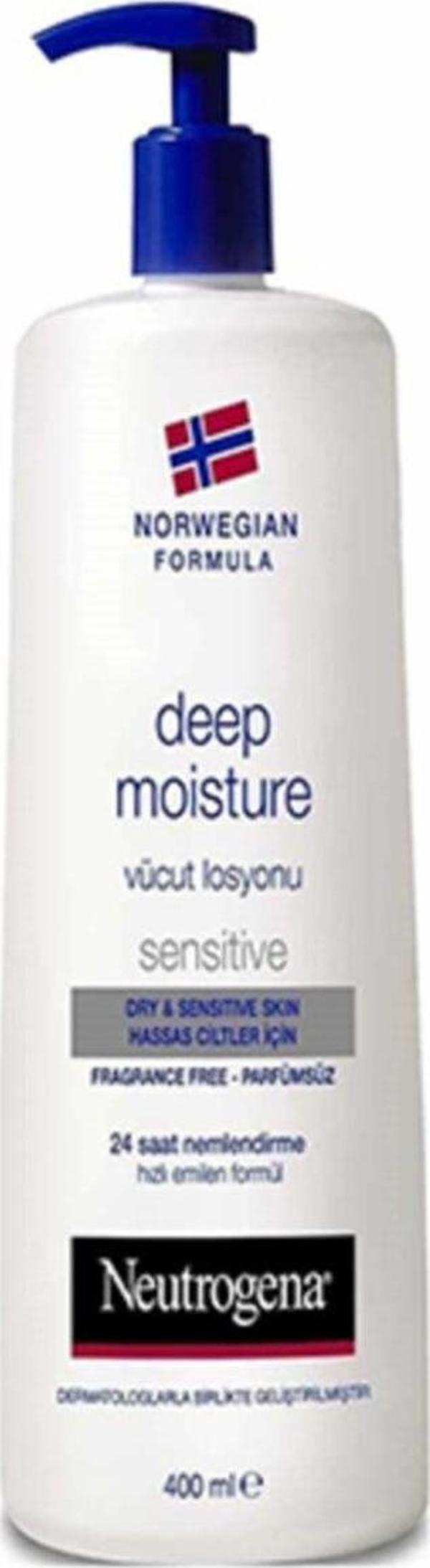 Neutrogena Hassas Ciltler Için Parfümsüz Vücut Losyonu - Deep Moisture 400 Ml 3574661018201 - Image 1