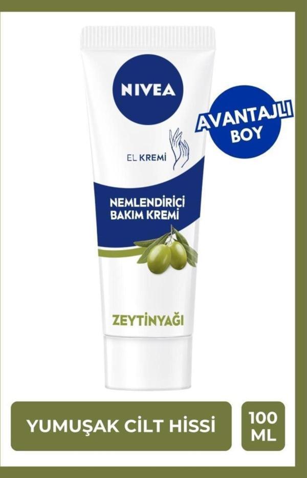 Nemlendirici El Bakım Kremi Zeytinyağlı 100ml, Yumuşak Cilt Hissi, Yağlı His Bırakmaz, Avantajlı Boy - Image 1