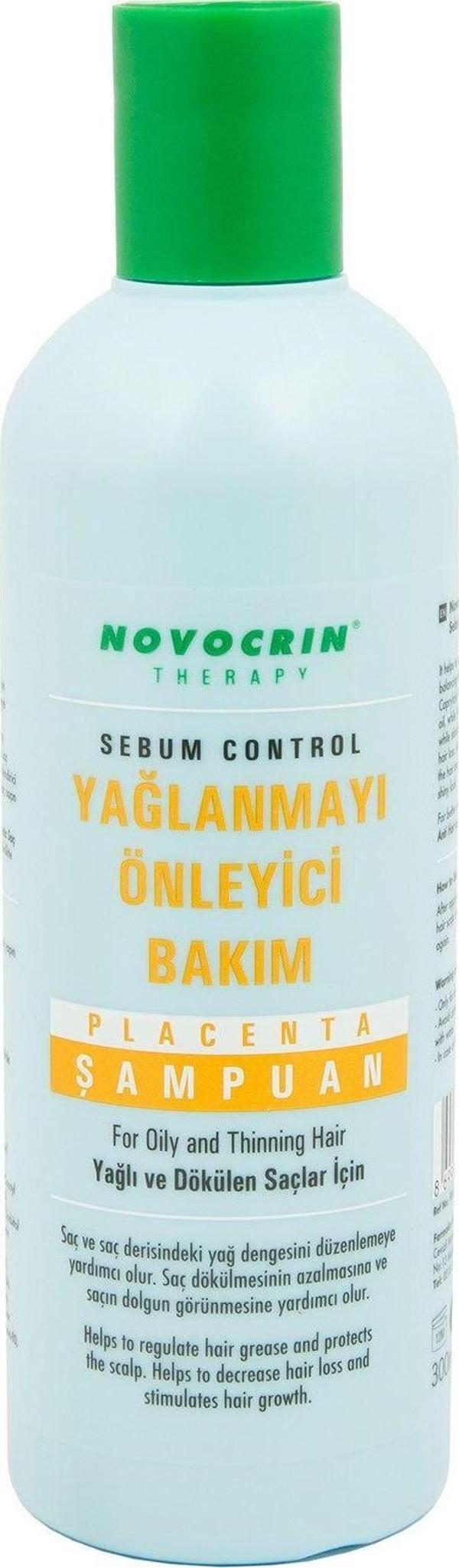 Novocrin Placenta Yağlı Ve Dökülen Saçlar Bakım Şampuanı 300Ml - Image 1
