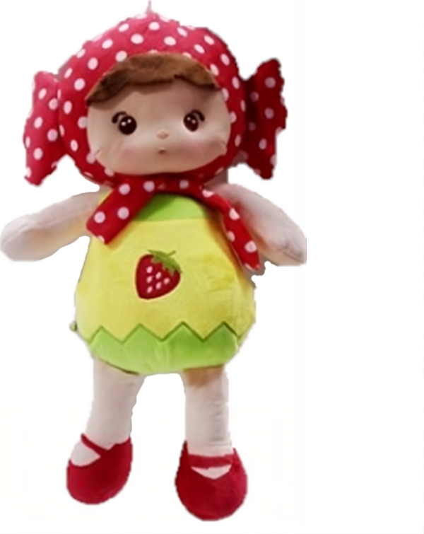 Karsan Büyük Çilek Peluş Bez Bebek  45 cm  A18260 - Image 1