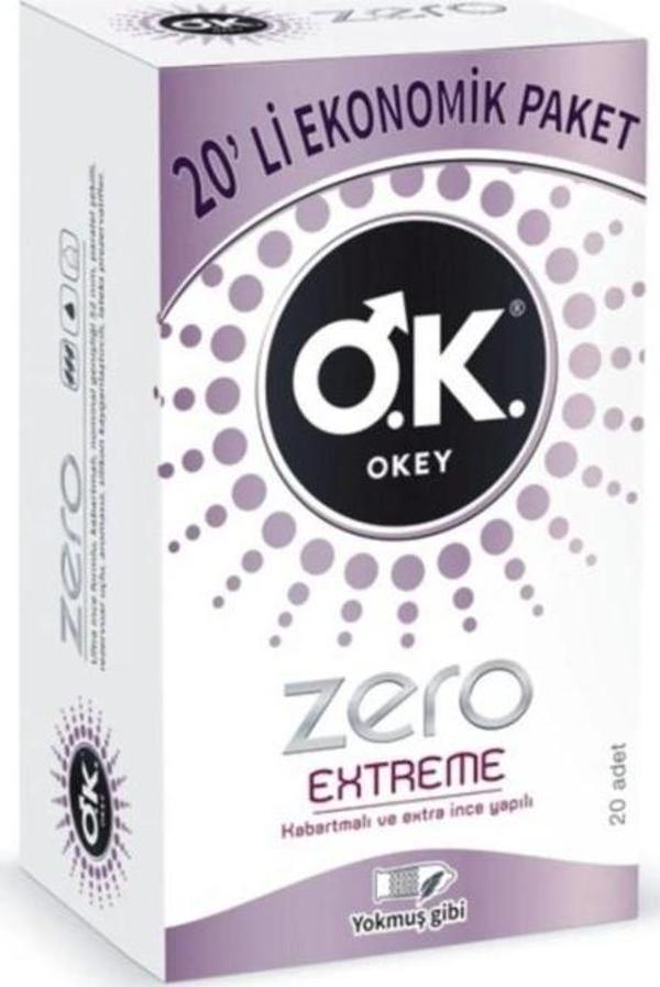 Okey Prezervatif Zero Extreme 20'li - Image 1