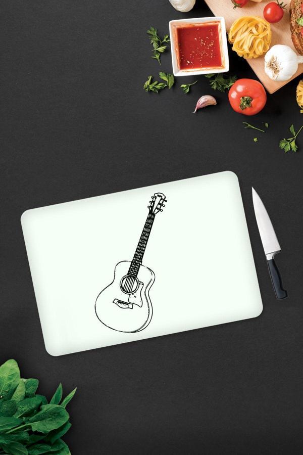 Cam Kesme Tahtası - Cam Kesme Tablası | Gitar Desen | 30cm x 40cm - Image 1
