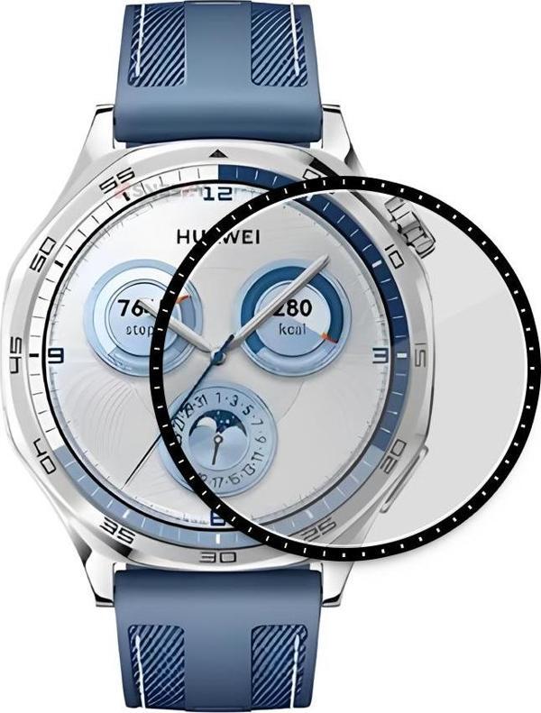 Sneezy Huawei GT5 46mm İle Uyumlu Polymer Temperli Nano 0.5 mm Watch Ekran Koruyucu - Image 1