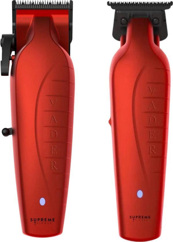 Supreme Trimmer Muhteşem İkili Set Vader Vader Profesyonel Saç Tıraş Saç Sakal Kesim Çizim Makinesi - Image 1