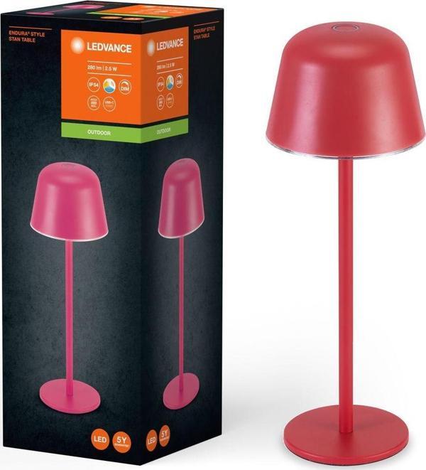 LEDVANCE LED ENDURA MASA LAMBASI ŞARJLI KIRMIZI - Image 1
