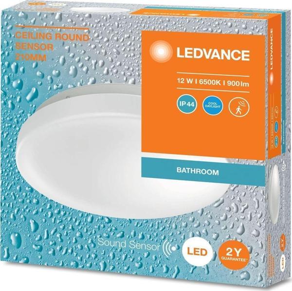 LEDVANCE LED PLAFONYER 12W IP44 SARI IŞIK SENSÖRLÜ - Image 1