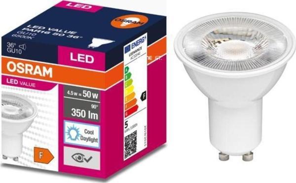 OSRAM LED GU10 SPOT LAMBA 4.5W BEYAZ IŞIK - Image 1