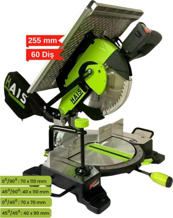 Hais 92559A Üstten Tablalı Gönye Kesme Makinası 255 Mm 1800 Watt - Image 1