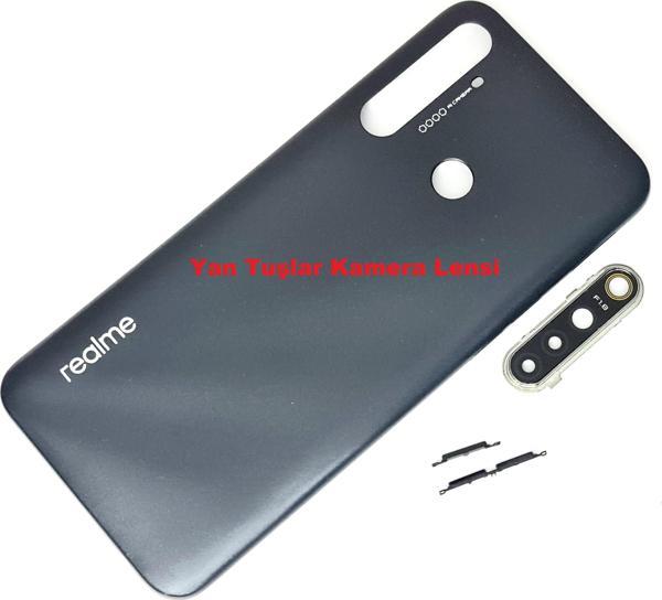 Tkgz Oppo Realme 5İ Kasa Arka Pil Batarya Kapağı SİYAH - Image 1