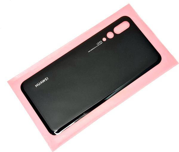 Tkgz Huawei P20 PRO Arka Pil Batarya Kapağı (CAM) SİYAH - Image 1