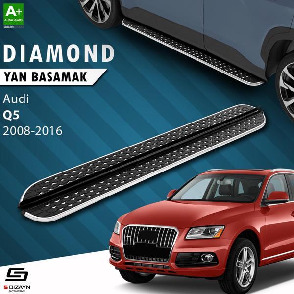 S-Dizayn Audi Q5 Diamond Krom Yan Basamak 183 Cm 2008-2016 - Image 1
