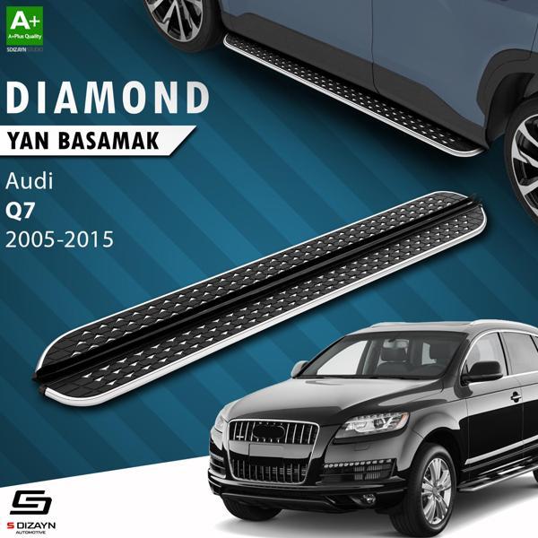 S-Dizayn Audi Q7 Diamond Krom Yan Basamak 213 Cm 2005-2015 - Image 1