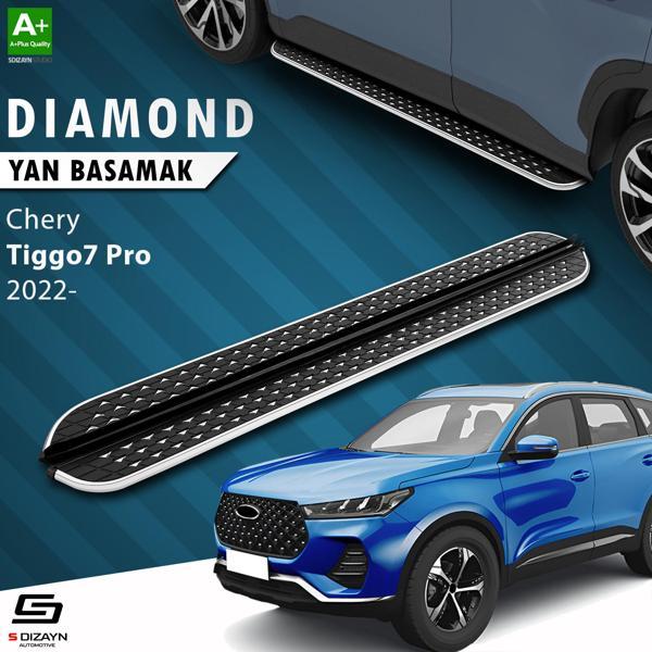 S-Dizayn Chery Tiggo7 Pro Diamond Krom Yan Basamak 183 Cm 2022 Üzeri - Image 1