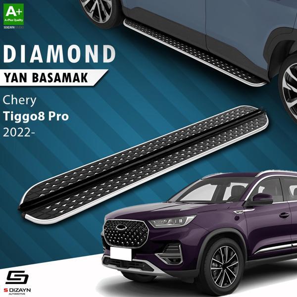S-Dizayn Chery Tiggo8 Pro Diamond Krom Yan Basamak 183 Cm 2022 Üzeri - Image 1