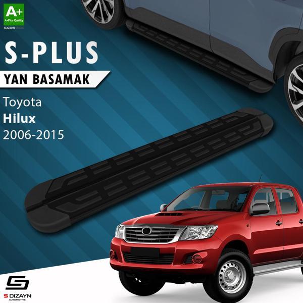 S-Dizayn Toyota Hilux 7 S-Plus Siyah Yan Basamak 203 Cm 2006-2015 - Image 1