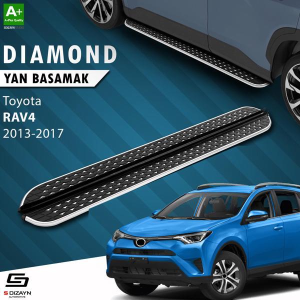 S-Dizayn Toyota Rav 4 4 Diamond Krom Yan Basamak 173 Cm 2013-2017 - Image 1