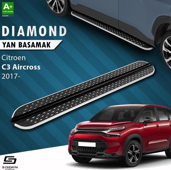 S-Dizayn Citroen C3 Aircross Diamond Krom Yan Basamak 183 Cm 2017 Üzeri - Image 1