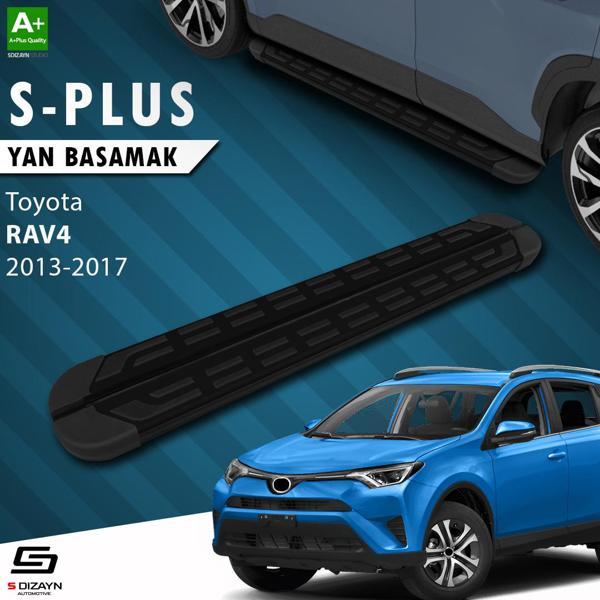 S-Dizayn Toyota Rav 4 4 S-Plus Siyah Yan Basamak 173 Cm Etekli 2013-2017 - Image 1