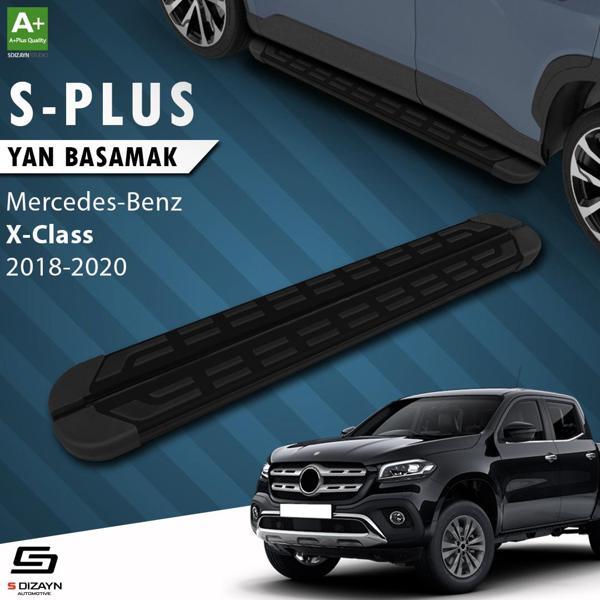 S-Dizayn Mercedes X-Class S-Plus Siyah Yan Basamak 203 Cm 2018-2020 - Image 1