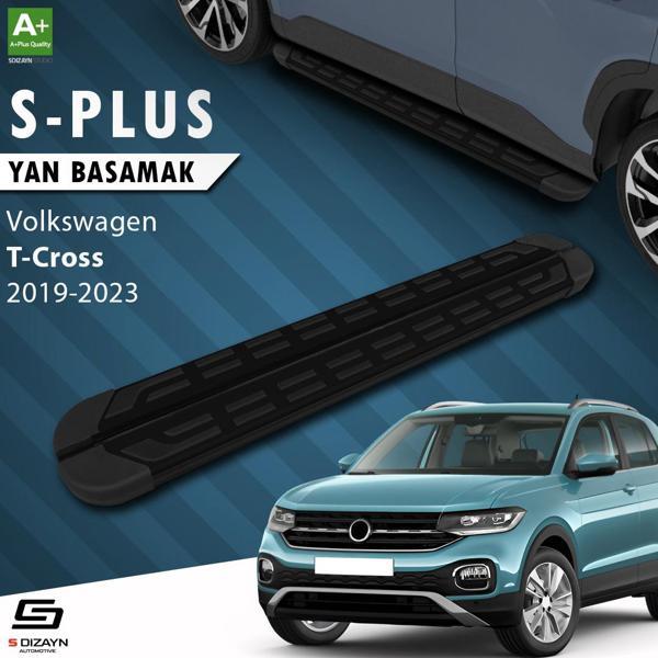 S-Dizayn VW T-Cross S-Plus Siyah Yan Basamak 173 Cm Etekli 2019-2023 - Image 1