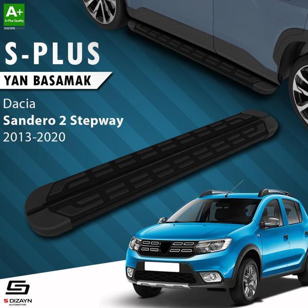 S-Dizayn Dacia Sandero 2 Stepway S-Plus Siyah Yan Basamak 173 Cm 2013-2020 - Image 1