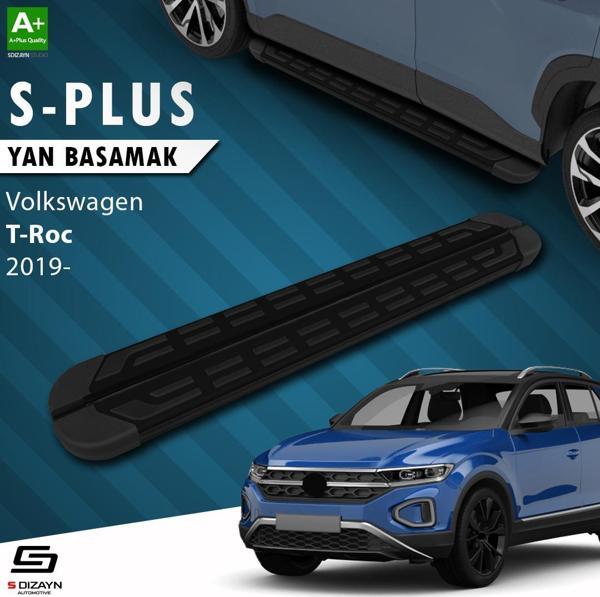S-Dizayn VW T-Roc S-Plus Siyah Yan Basamak 173 Cm Etekli 2019 Üzeri - Image 1