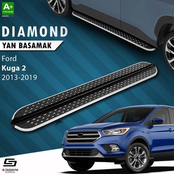 S-Dizayn Ford Kuga 2 Diamond Krom Yan Basamak 183 Cm 2013-2019 - Image 1