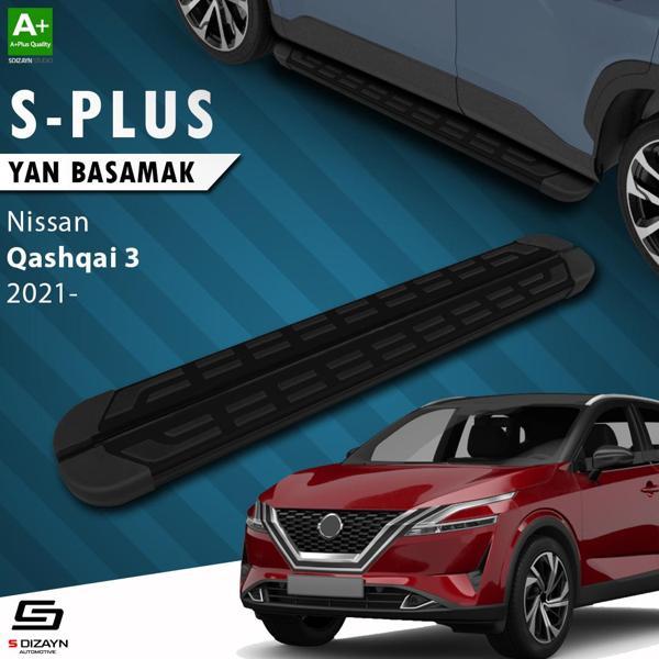 S-Dizayn Nissan Qashqai 3 S-Plus Siyah Yan Basamak 173 Cm Etekli 2021 Üzeri - Image 1