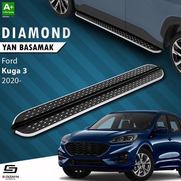 S-Dizayn Ford Kuga 3 Diamond Krom Yan Basamak 183 Cm 2020 Üzeri - Image 1