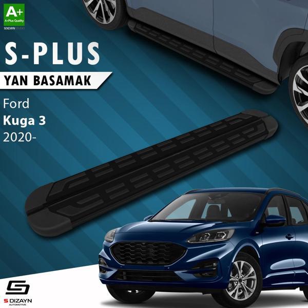 S-Dizayn Ford Kuga 3 S-Plus Siyah Yan Basamak 183 Cm 2020 Üzeri - Image 1