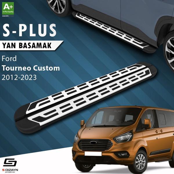 S-Dizayn Ford Tourneo Custom Kısa Şase S-Plus Gri Yan Basamak 203 Cm 2012-2023 - Image 1
