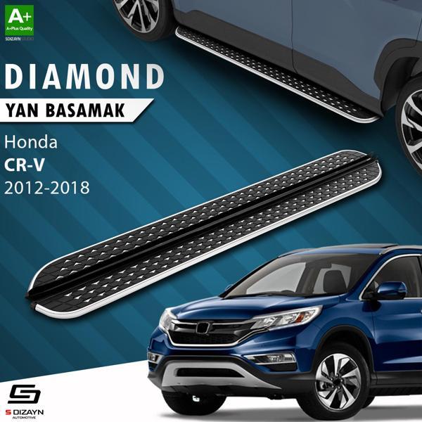 S-Dizayn Honda CR-V 4 Diamond Krom Yan Basamak 173 Cm 2012-2018 - Image 1