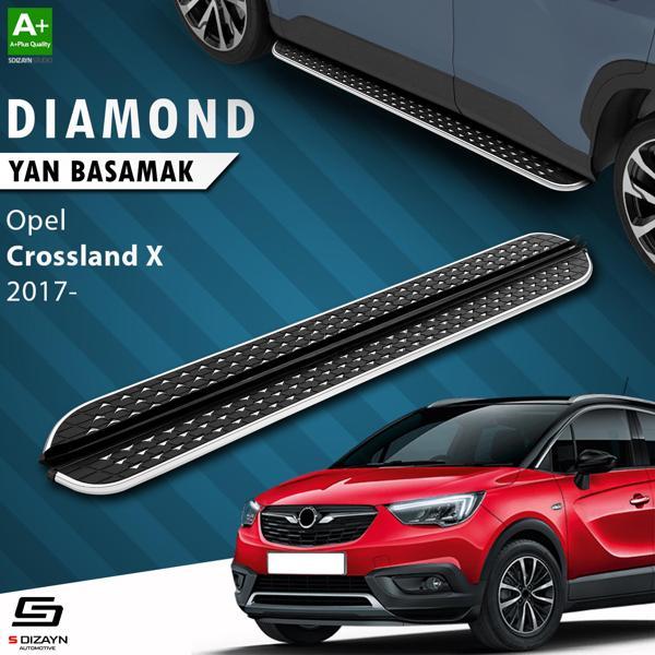 S-Dizayn Opel Crossland X Diamond Krom Yan Basamak 173 Cm 2017 Üzeri - Image 1