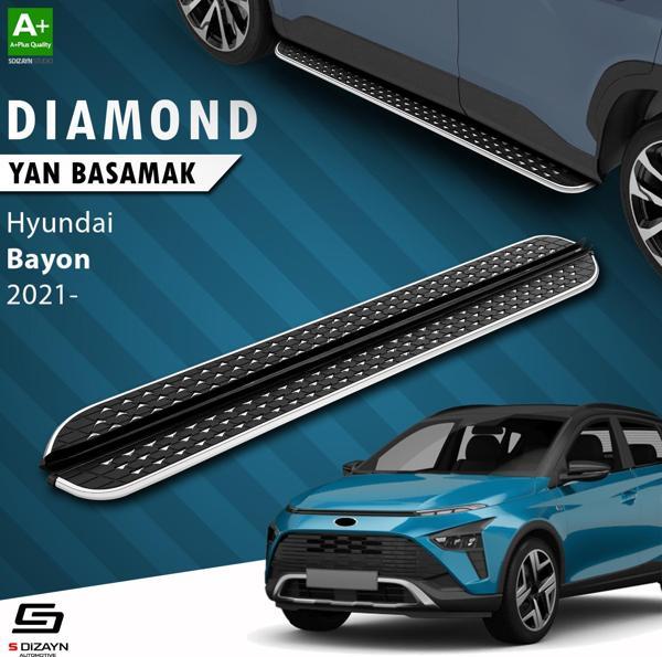 S-dizayn Hyundai Bayon Diamond Krom Yan Basamak 173 Cm 2021-2024 A Kalite - Image 1
