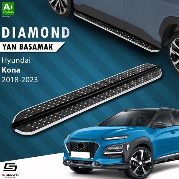 S-Dizayn Hyundai Kona Diamond Krom Yan Basamak 173 Cm 2018-2023 - Image 1