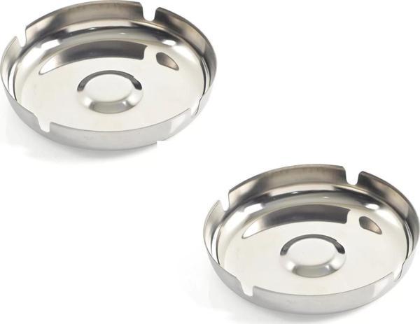 açık metal paslanmaz küllük - 2 li kül tablası 11,5 cm - Image 1