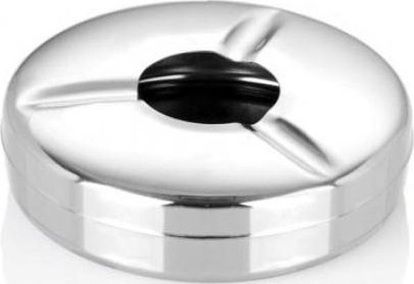 Metal kapaklı küllük - metal yuvarlak kapaklı kül tablası 2 li - Image 1