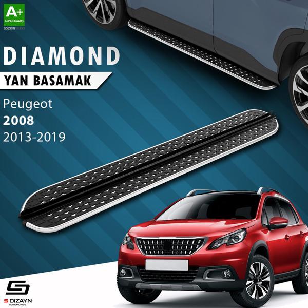 S-Dizayn Peugeot 2008 Diamond Krom Yan Basamak 173 Cm 2013-2019 - Image 1
