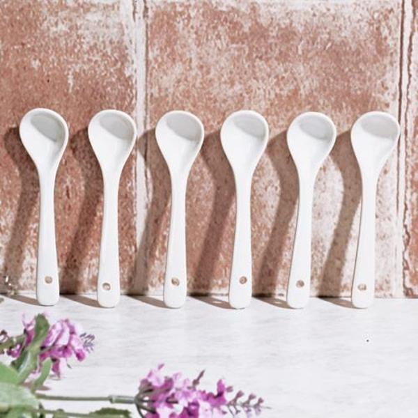 Porselen çay kaşık - porselen çay kaşığı 6 lı 10,5cm. - Image 1