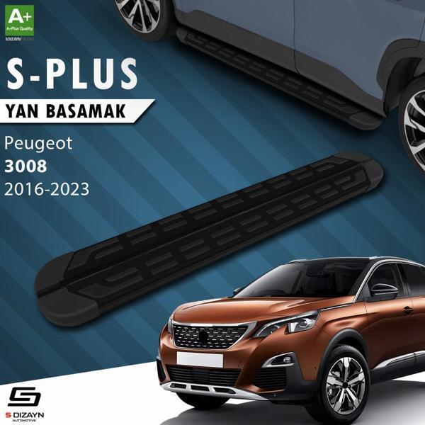 S-Dizayn Peugeot 3008 2 S-Plus Siyah Yan Basamak 183 Cm 2016-2023 - Image 1