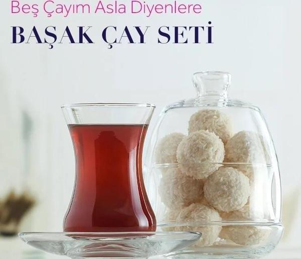Lav başak çay bardak - çay bardağı takımı seti 13prç. - Image 1