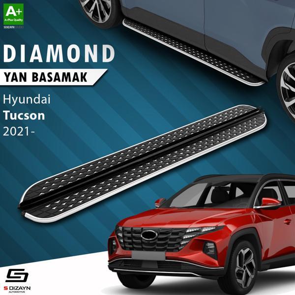 S-Dizayn Hyundai Tucson 4 Diamond Krom Yan Basamak 173 Cm 2021-2024 - Image 1