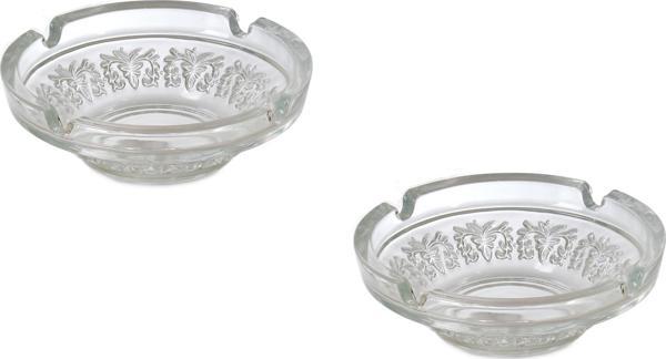 Emr kristal kesme cam küllük 2 li cam kül tablası 11cm.33081 - Image 1