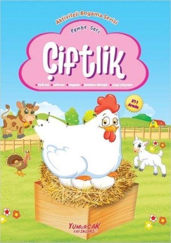 Çiftlik Pembe Seri-Aktiviteli Boyama Serisi - Yumurcak Yayınları - Image 1