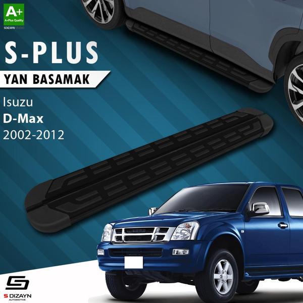 S-Dizayn Isuzu D-Max S-Plus Siyah Yan Basamak 203 Cm 2002-2012 - Image 1