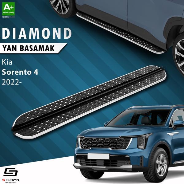 S-Dizayn Kia Sorento 4 Diamond Krom Yan Basamak 183 Cm 2022 Üzeri - Image 1