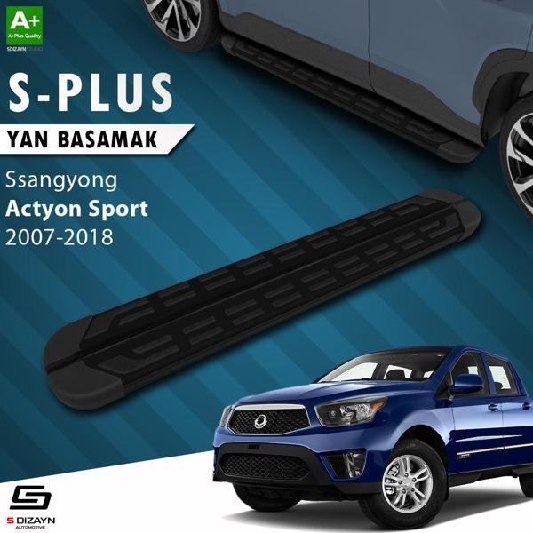 S-Dizayn Ssangyong Actyon Sports S-Plus Siyah Yan Basamak 203 Cm 2007-2018 - Image 1