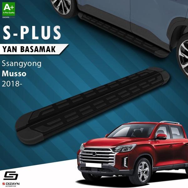 S-Dizayn Ssangyong Musso S-Plus Siyah Yan Basamak 203 Cm 2018 Üzeri - Image 1