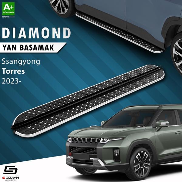 S-Dizayn Ssangyong Torres Diamond Krom Yan Basamak 183 Cm 2023 Üzeri - Image 1