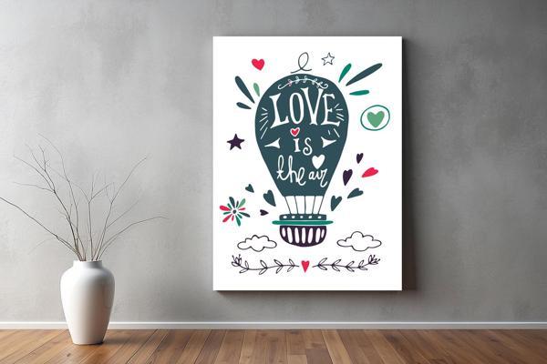 Aşk ( Love ) Temalı Kanvas Tablo 46  - Image 1